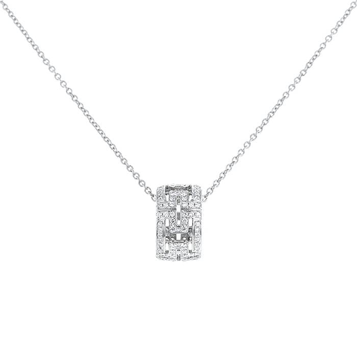 [Psychic Jewelrys]PARENTESI NECKLACE SILVER DIAMOND