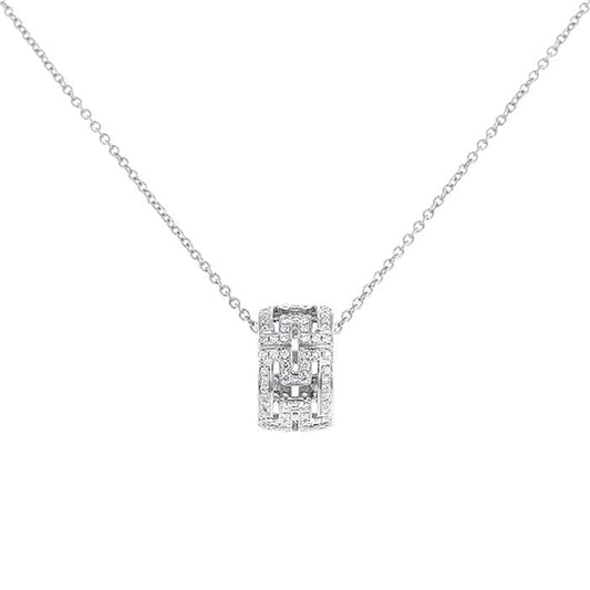 [Psychic Jewelrys]PARENTESI NECKLACE SILVER DIAMOND