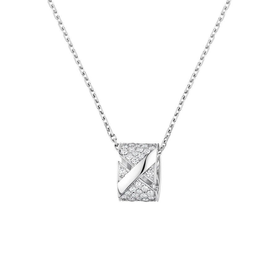 [Psychic Jewelrys]LIENS EVIDENCE DIAMOND PAVED NECKLACE
