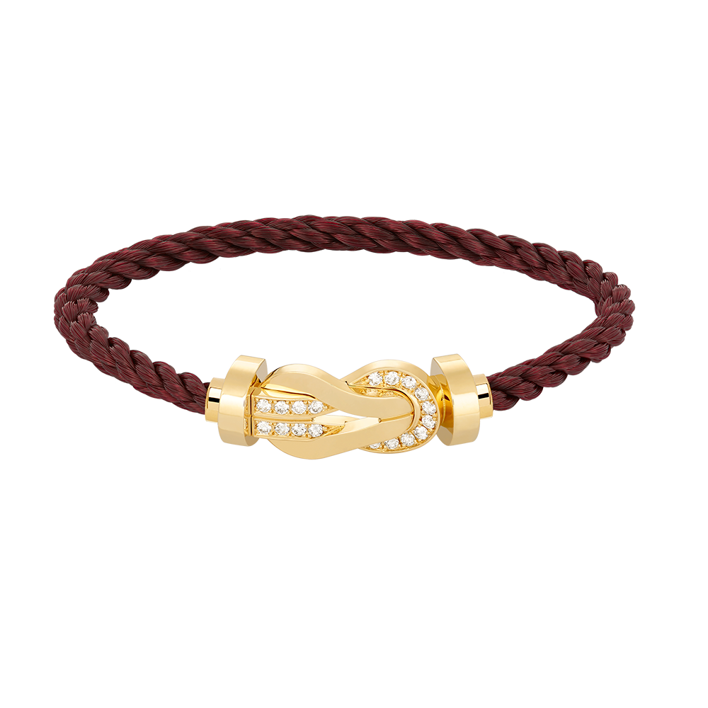 [Psychic Jewelrys]CHANCE LARGE 8 FIGURE BUCKLE HALF DIAMOND BRACELET GOLD