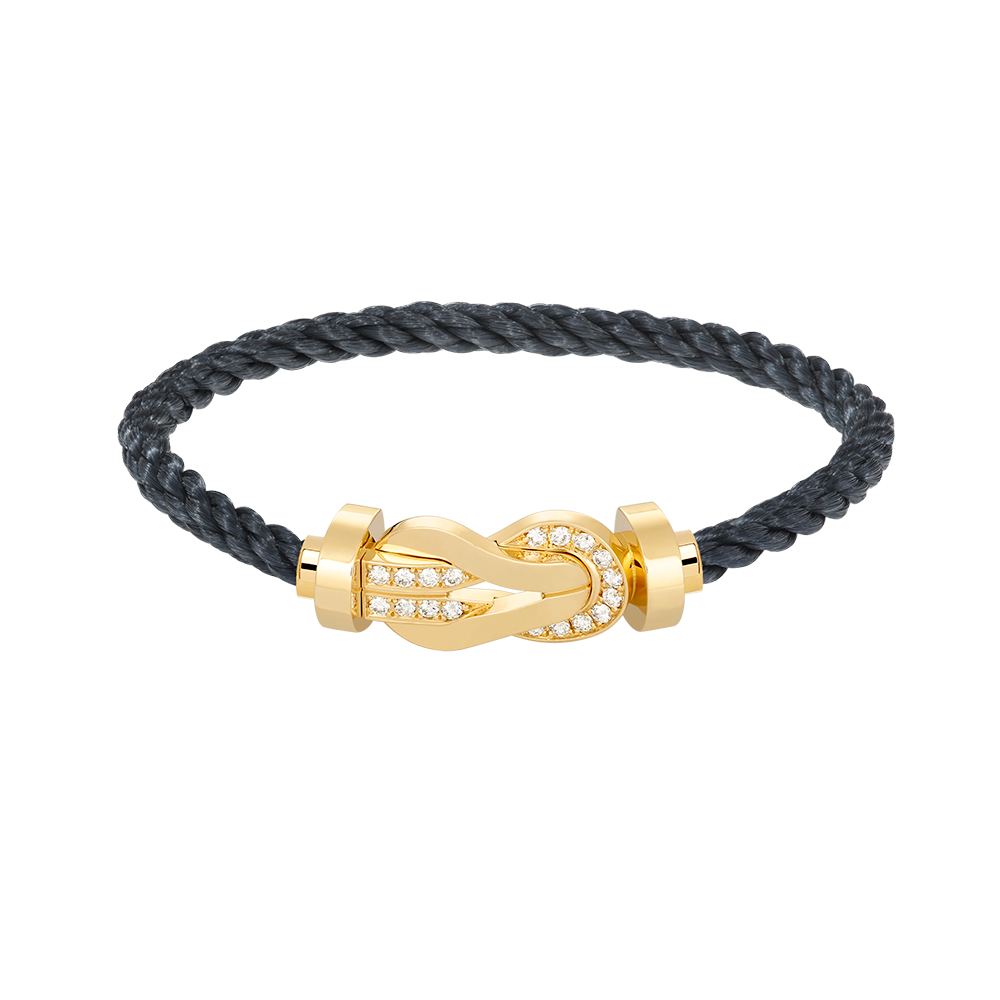 [Psychic Jewelrys]CHANCE LARGE 8 FIGURE BUCKLE HALF DIAMOND BRACELET GOLD