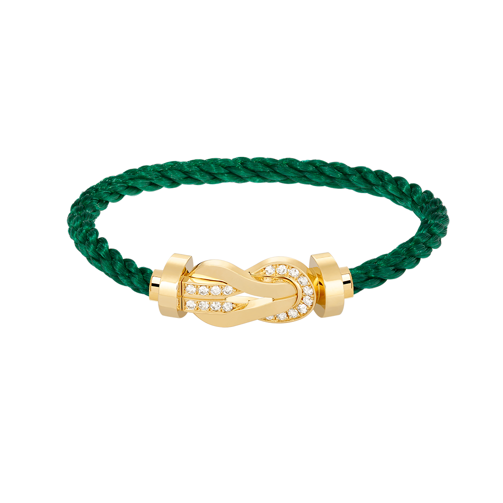 [Psychic Jewelrys]CHANCE LARGE 8 FIGURE BUCKLE HALF DIAMOND BRACELET GOLD