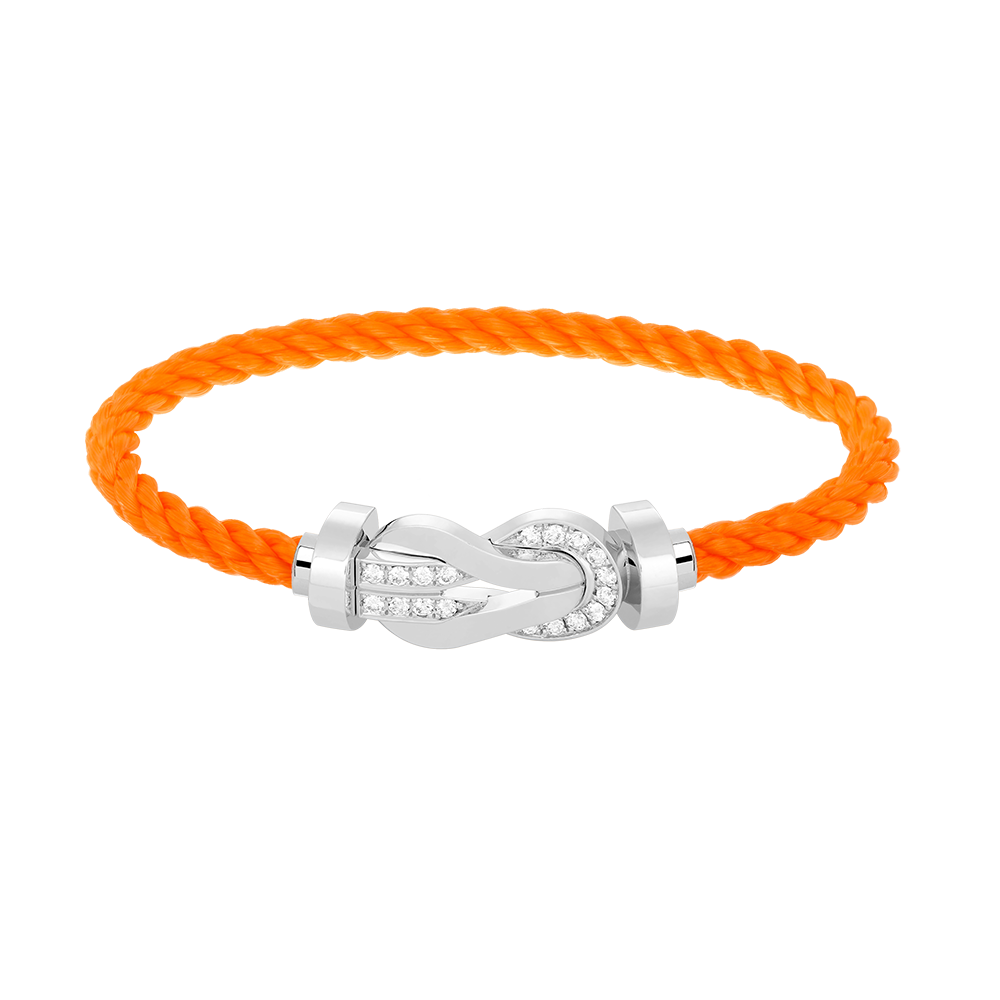 [Psychic Jewelrys]CHANCE LARGE 8 FIGURE BUCKLE HALF DIAMOND BRACELET SILVER