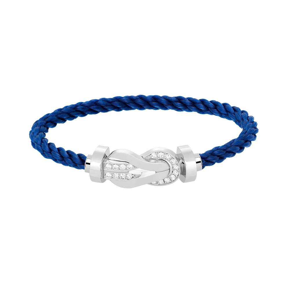[Psychic Jewelrys]CHANCE LARGE 8 FIGURE BUCKLE HALF DIAMOND BRACELET SILVER
