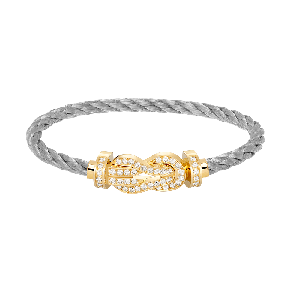 [Psychic Jewelrys]CHANCE LARGE 8 FIGURE BUCKLE FULLDIAMOND BRACELET GOLD