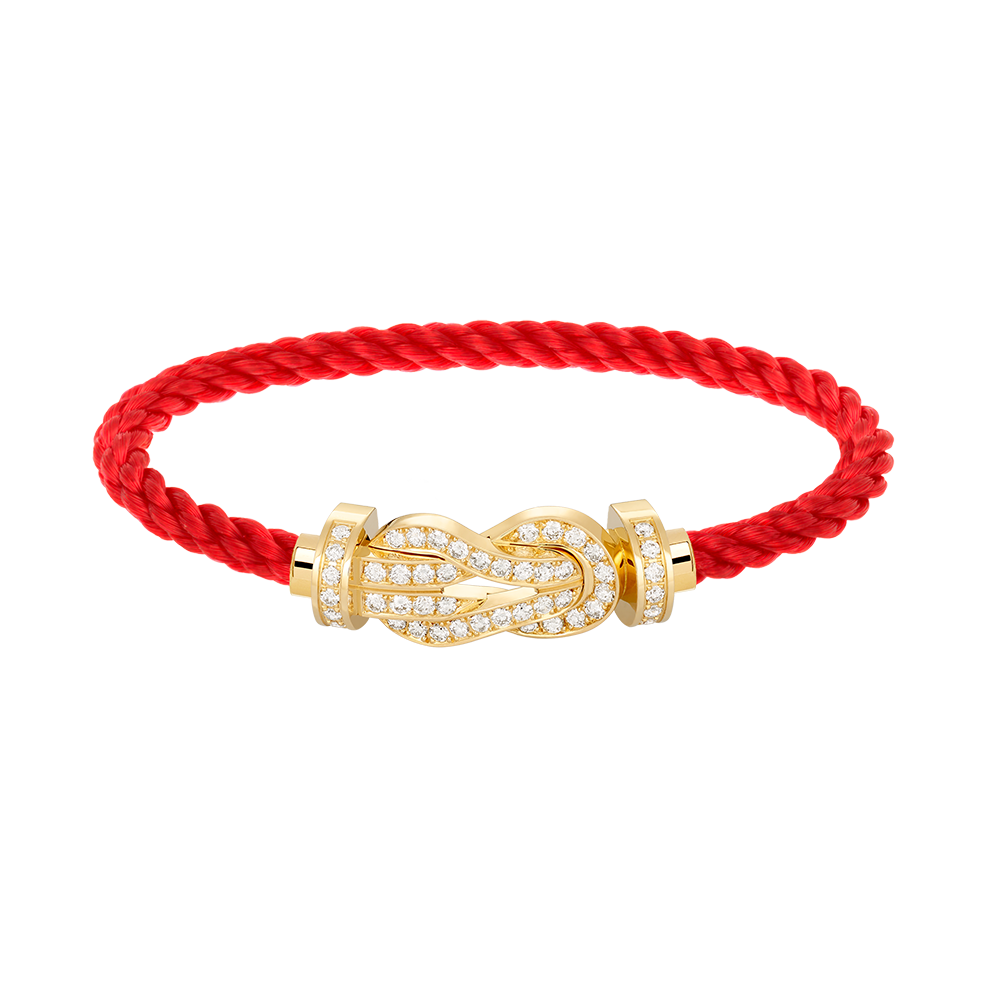 [Psychic Jewelrys]CHANCE LARGE 8 FIGURE BUCKLE FULLDIAMOND BRACELET GOLD