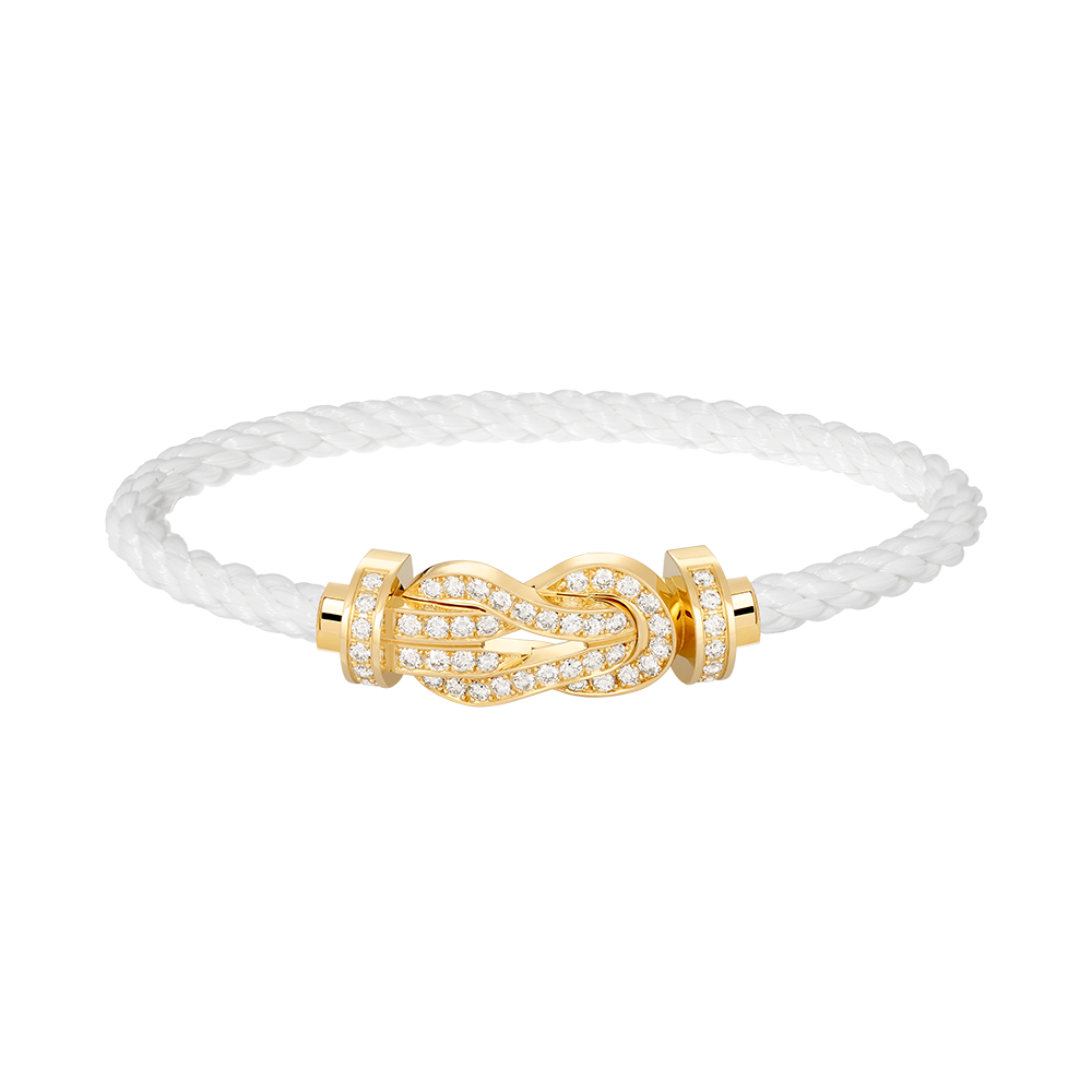 [Psychic Jewelrys]CHANCE LARGE 8 FIGURE BUCKLE FULLDIAMOND BRACELET GOLD