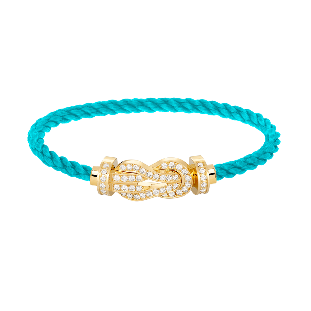 [Psychic Jewelrys]CHANCE LARGE 8 FIGURE BUCKLE FULLDIAMOND BRACELET GOLD