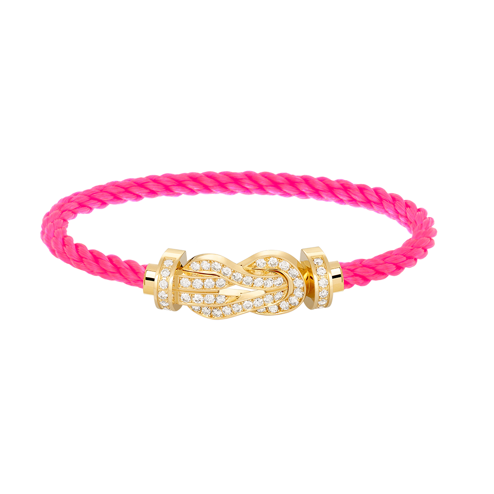 [Psychic Jewelrys]CHANCE LARGE 8 FIGURE BUCKLE FULLDIAMOND BRACELET GOLD