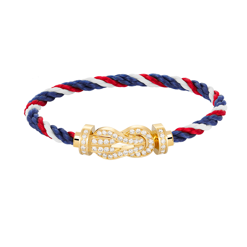 [Psychic Jewelrys]CHANCE LARGE 8 FIGURE BUCKLE FULLDIAMOND BRACELET GOLD
