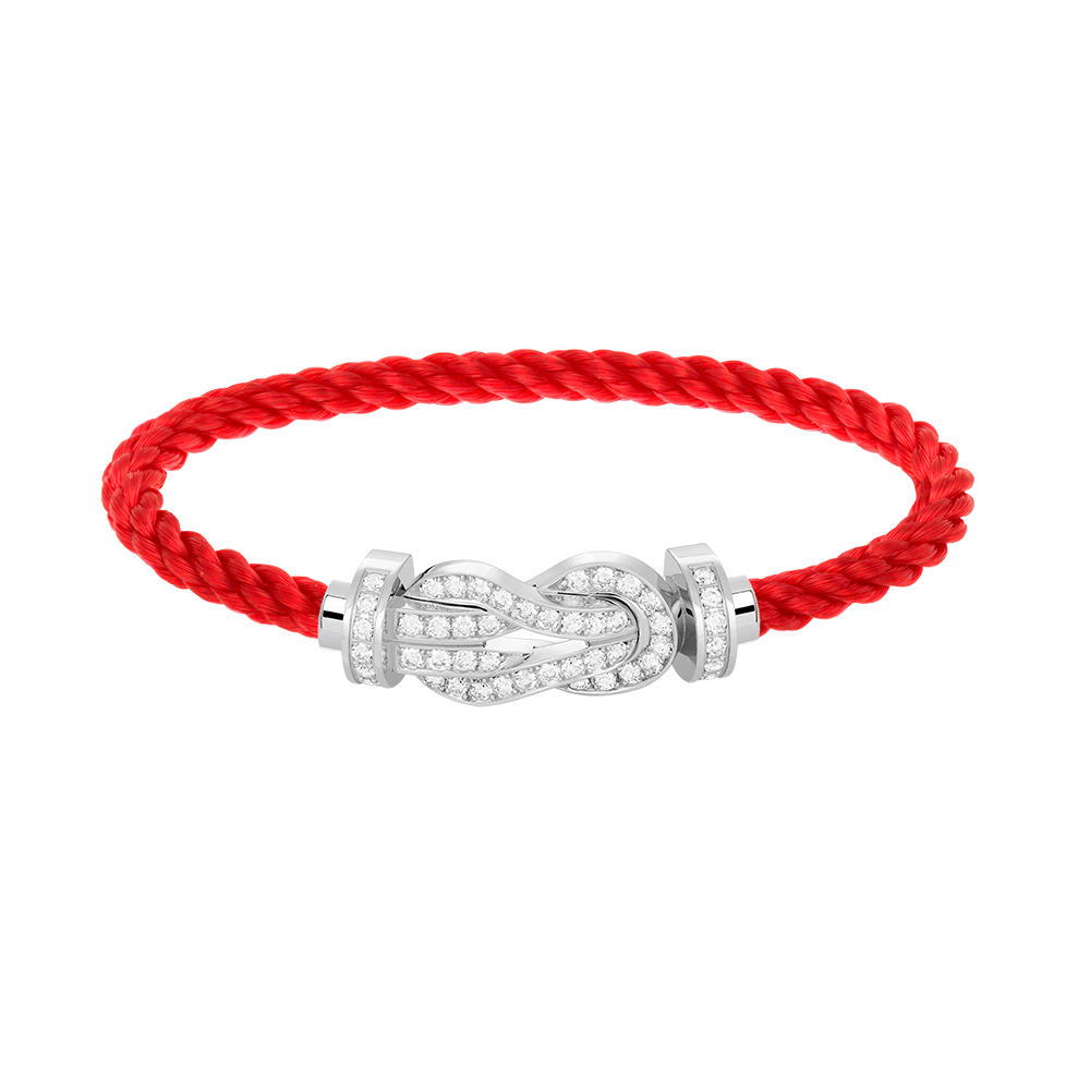 [Psychic Jewelrys]CHANCE LARGE 8 FIGURE BUCKLE FULL DIAMOND BRACELET SILVER
