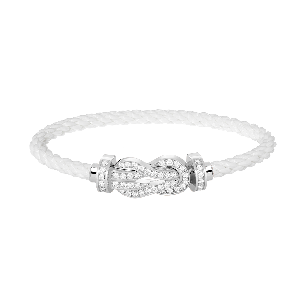 [Psychic Jewelrys]CHANCE LARGE 8 FIGURE BUCKLE FULL DIAMOND BRACELET SILVER