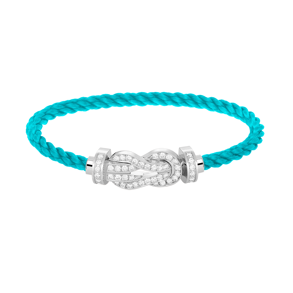 [Psychic Jewelrys]CHANCE LARGE 8 FIGURE BUCKLE FULL DIAMOND BRACELET SILVER