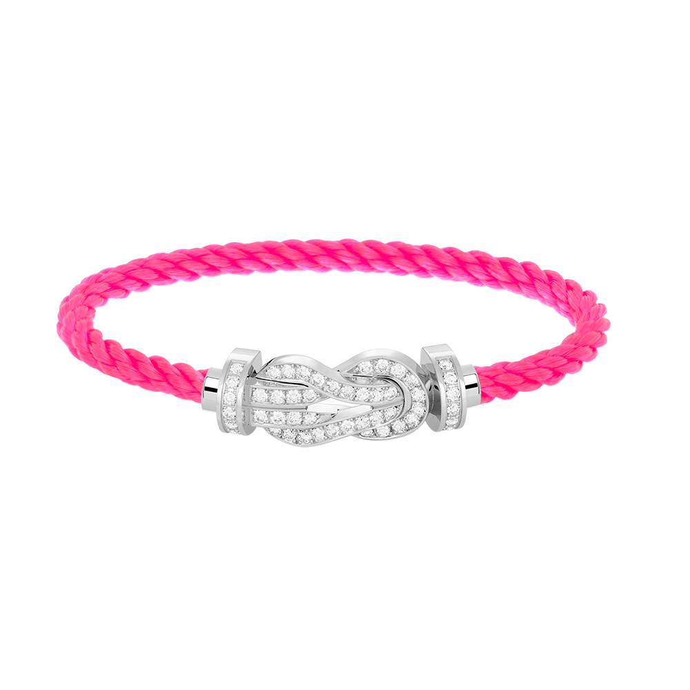 [Psychic Jewelrys]CHANCE LARGE 8 FIGURE BUCKLE FULL DIAMOND BRACELET SILVER