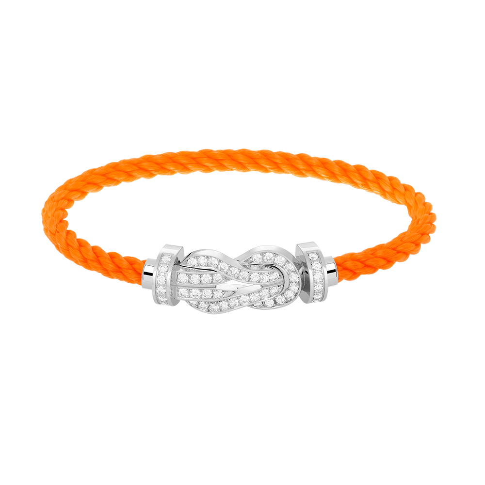 [Psychic Jewelrys]CHANCE LARGE 8 FIGURE BUCKLE FULL DIAMOND BRACELET SILVER
