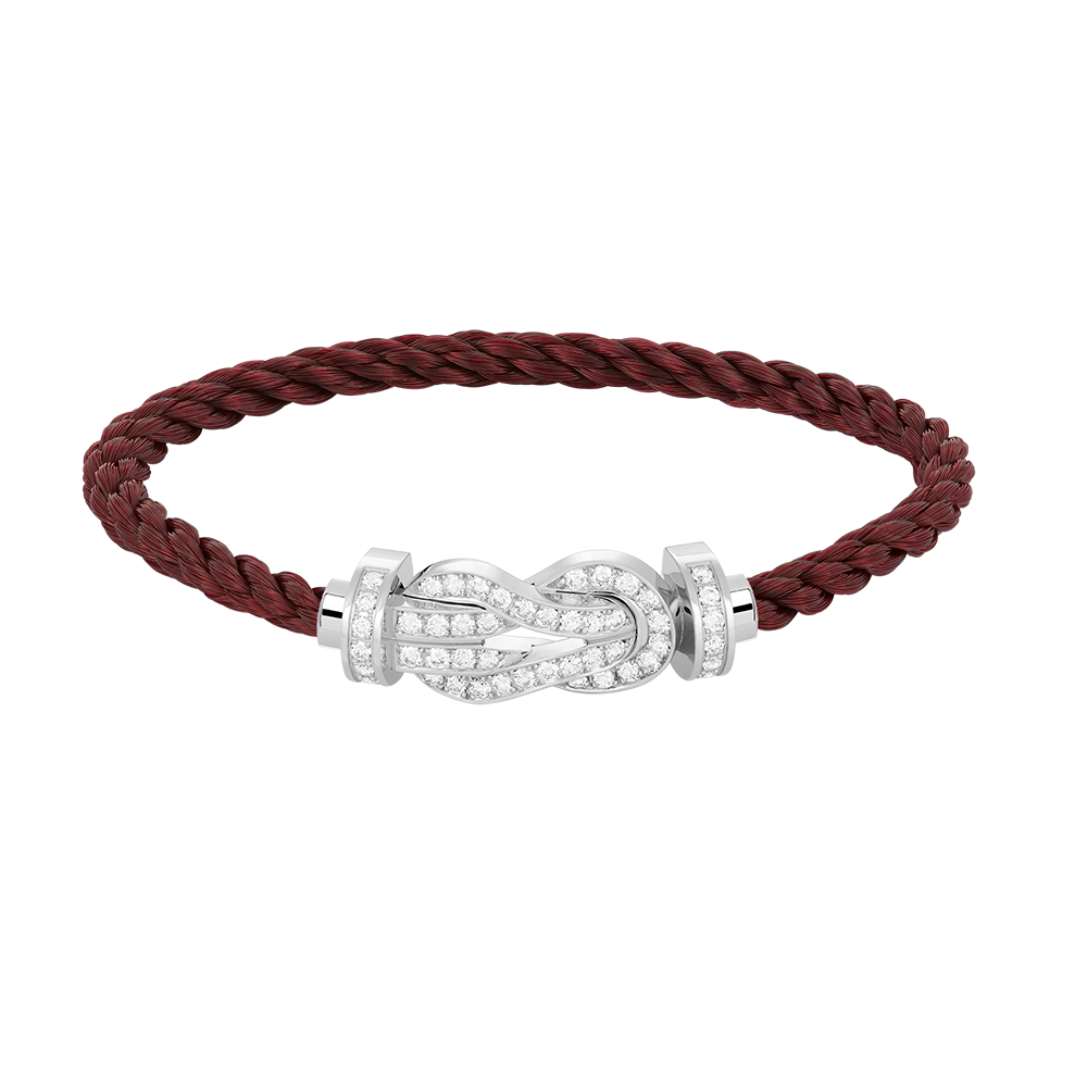 [Psychic Jewelrys]CHANCE LARGE 8 FIGURE BUCKLE FULL DIAMOND BRACELET SILVER