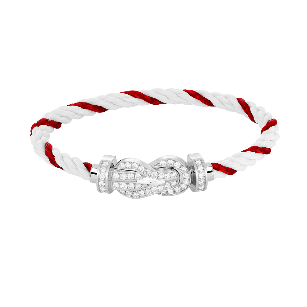 [Psychic Jewelrys]CHANCE LARGE 8 FIGURE BUCKLE FULL DIAMOND BRACELET SILVER