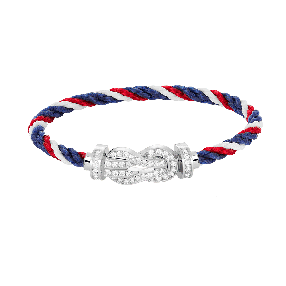 [Psychic Jewelrys]CHANCE LARGE 8 FIGURE BUCKLE FULL DIAMOND BRACELET SILVER