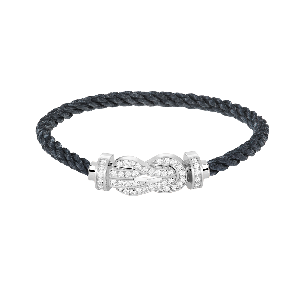 [Psychic Jewelrys]CHANCE LARGE 8 FIGURE BUCKLE FULL DIAMOND BRACELET SILVER