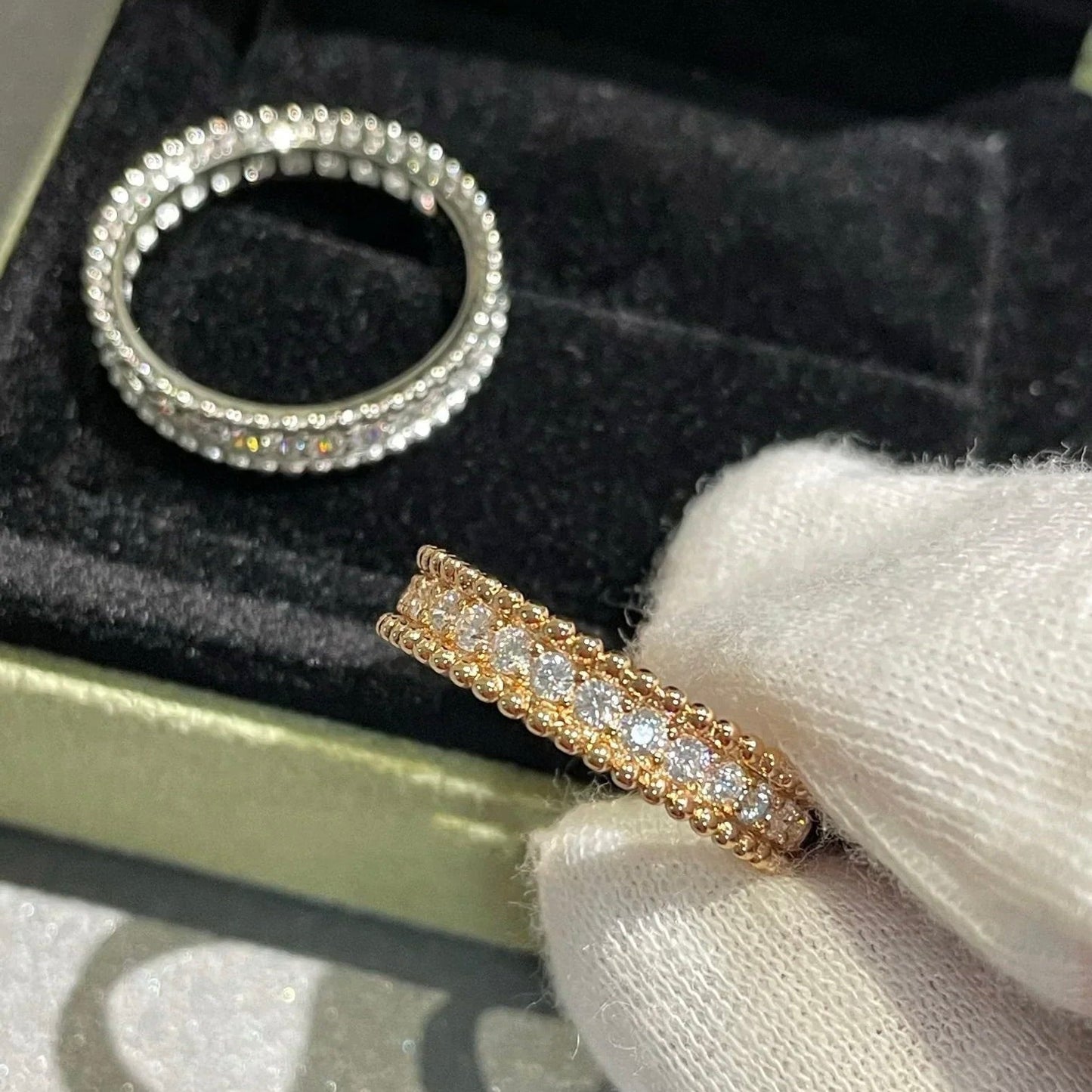 [Psychic Jewelrys]PERLEE DIAMOND ROSE GOLD RING