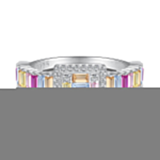 Exquisite Colorful Radiant Cut Party Ring