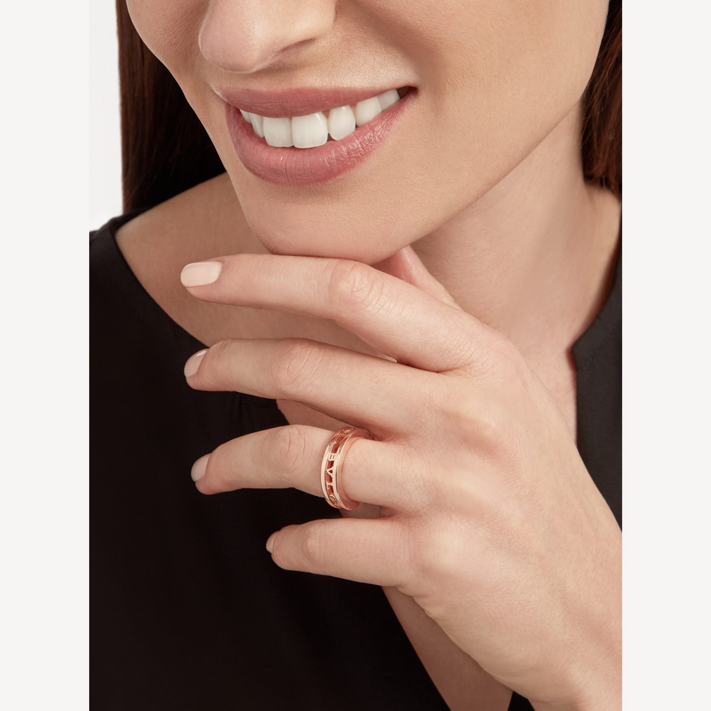 [Psychic Jewelrys]ZERO 1 ONE-BAND WITH OPENWORK LOGO SPIRAL RING