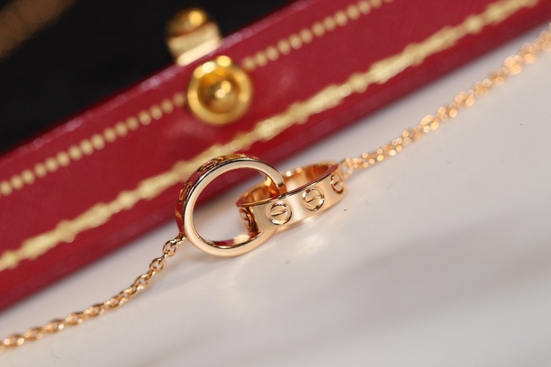 [Psychic Jewelrys]LOVE NECKLACE PINK GOLD AND SILVER