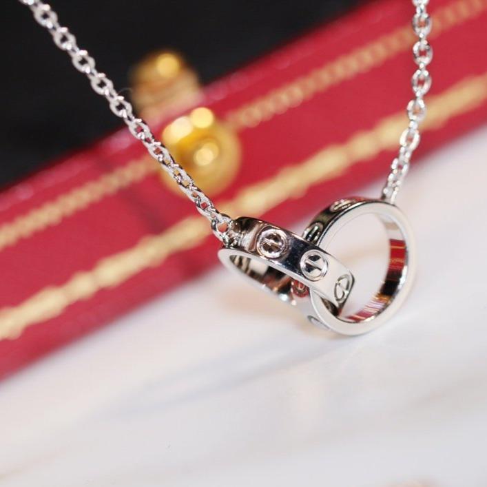 [Psychic Jewelrys]LOVE NECKLACE PINK GOLD AND SILVER