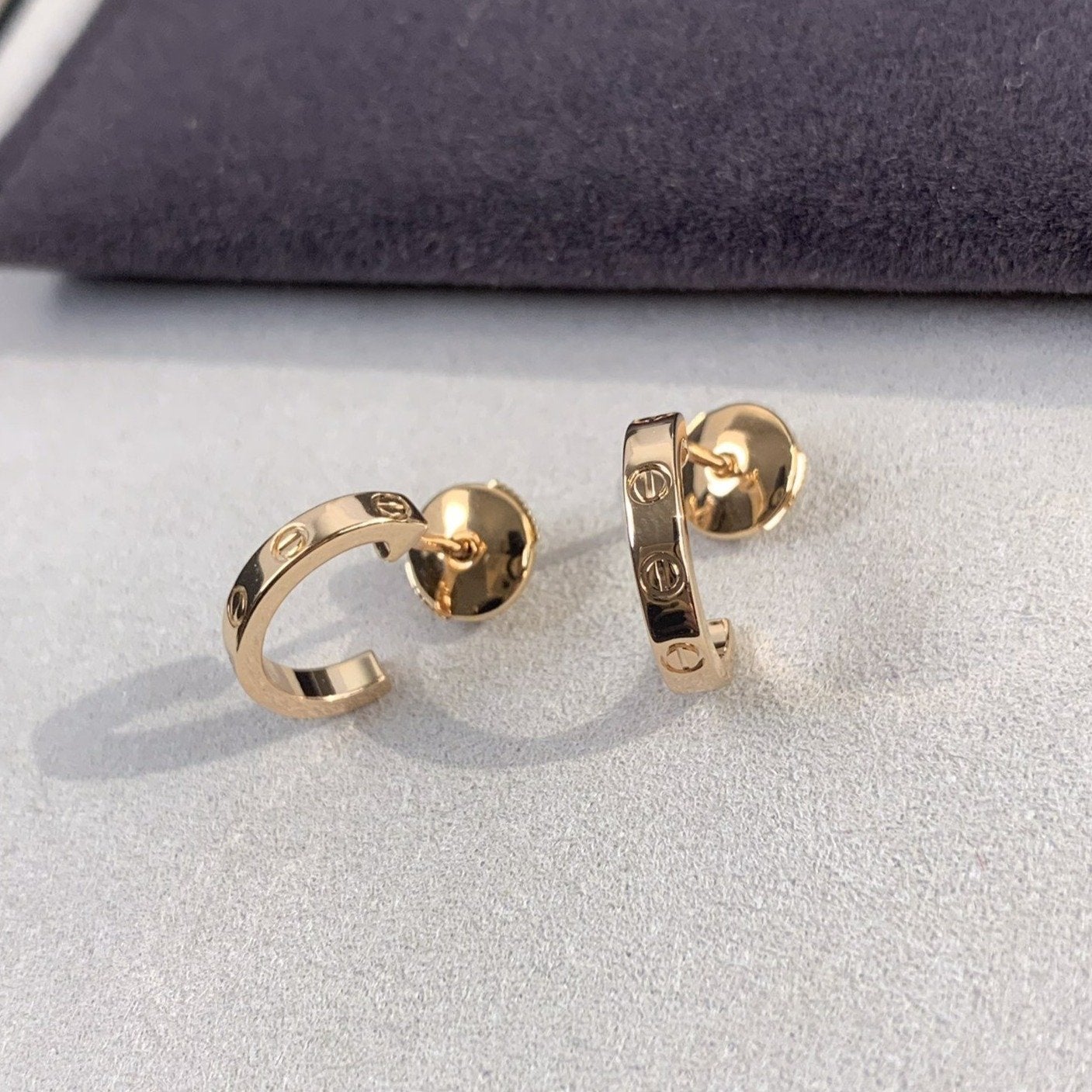 [Psychic Jewelrys]LOVE EARRINGS 2.65MM PINK GOLD