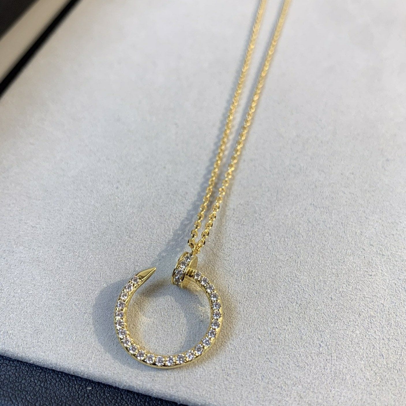 [Psychic Jewelrys]JUSTE NECKLACE GOLD DIAMONDS