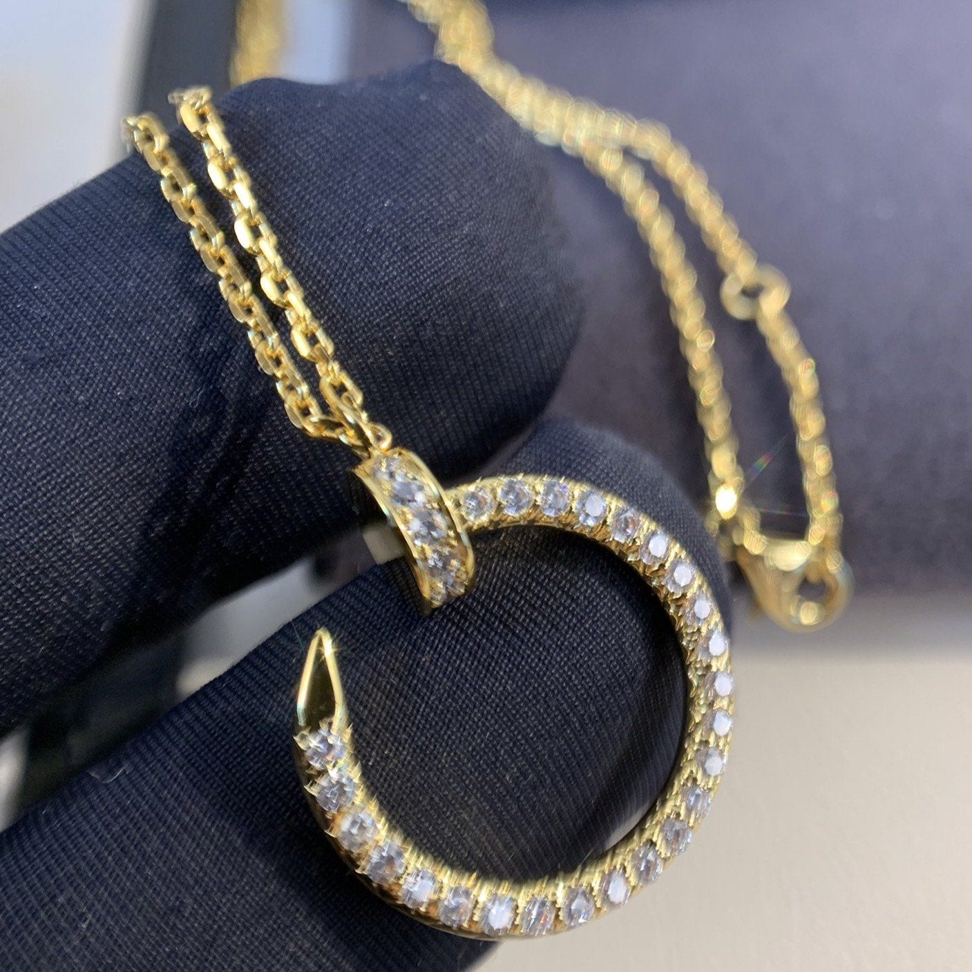 [Psychic Jewelrys]JUSTE NECKLACE GOLD DIAMONDS