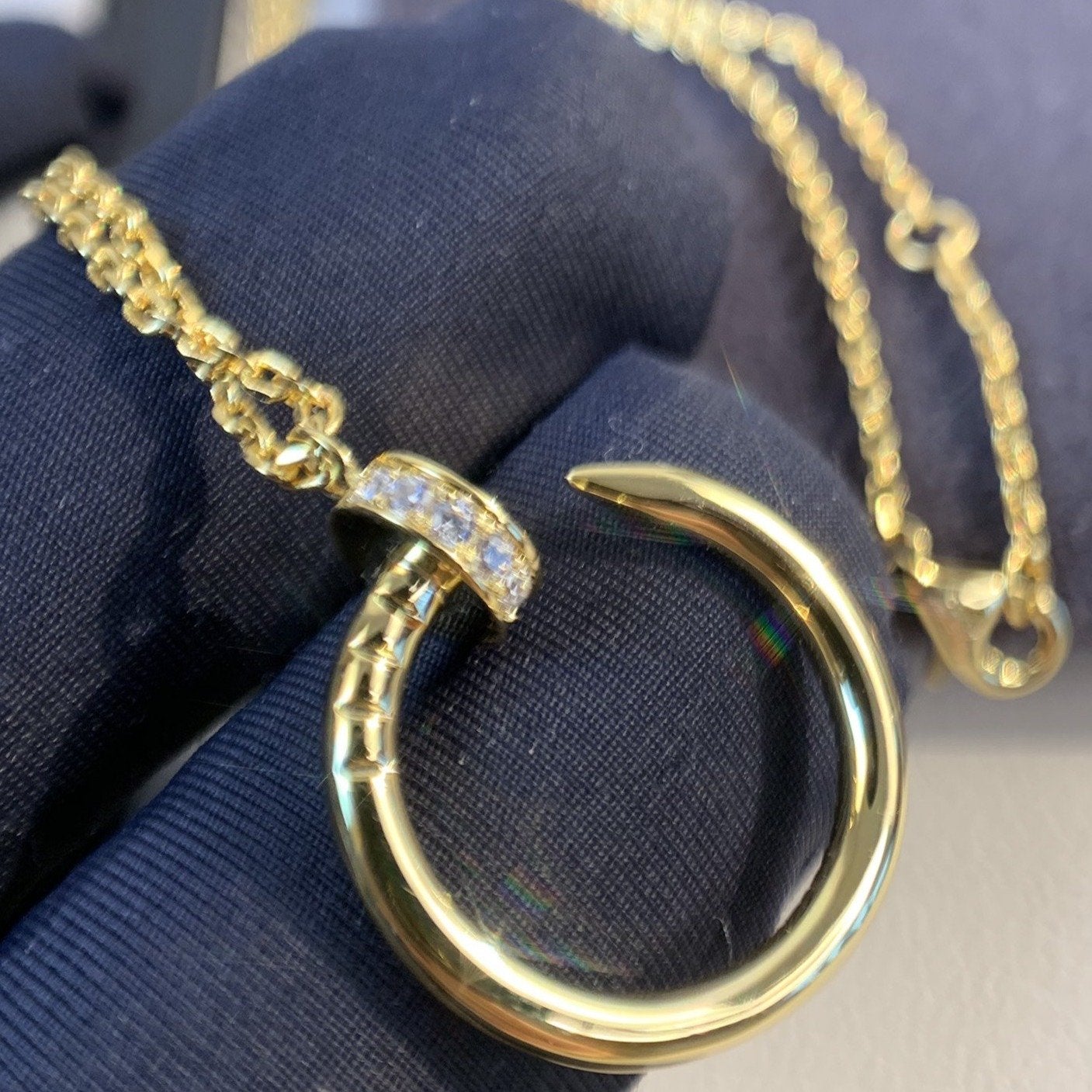 [Psychic Jewelrys]JUSTE NECKLACE GOLD DIAMONDS