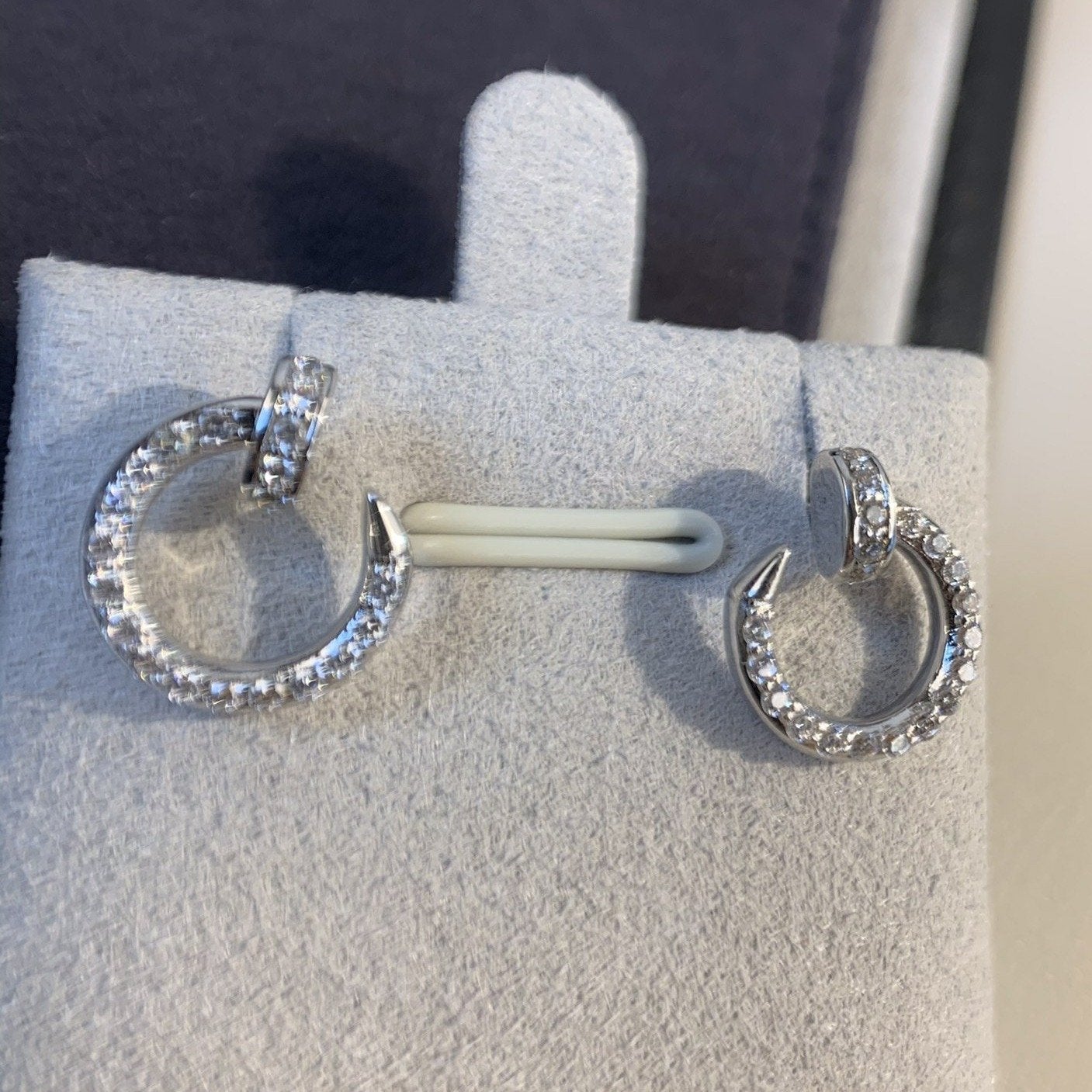 [Psychic Jewelrys]JUSTE EARRINGS SILVER DIAMONDS