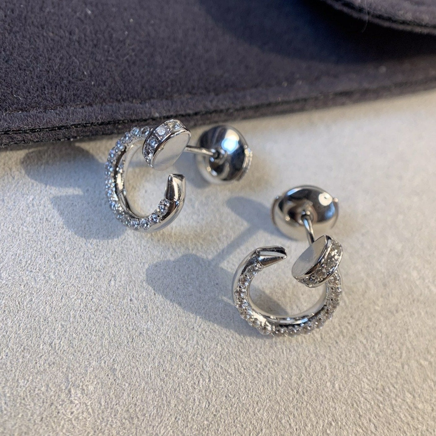 [Psychic Jewelrys]JUSTE EARRINGS SILVER DIAMONDS
