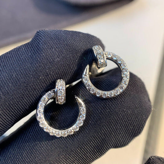 [Psychic Jewelrys]JUSTE EARRINGS SILVER DIAMONDS