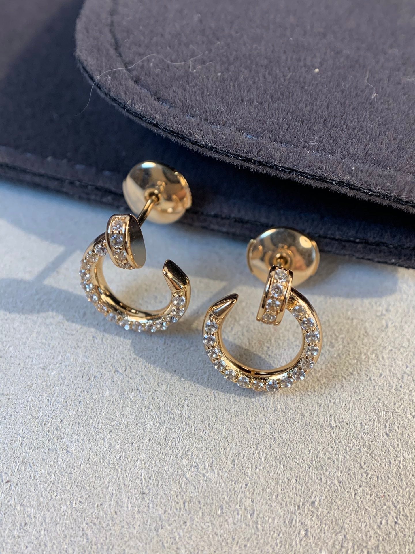 [Psychic Jewelrys]JUSTE EARRINGS GOLD DIAMONDS