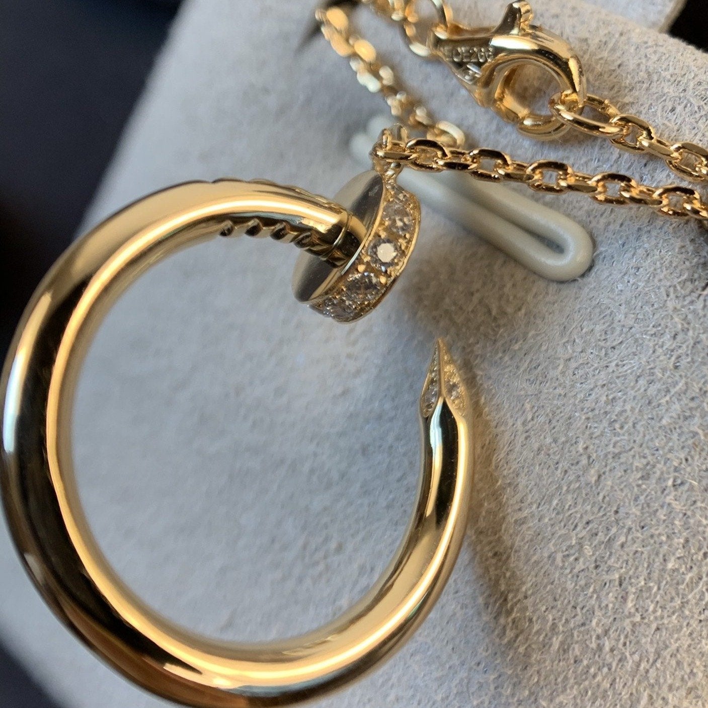 [Psychic Jewelrys]JUSTE NECKLACE PINK GOLD
