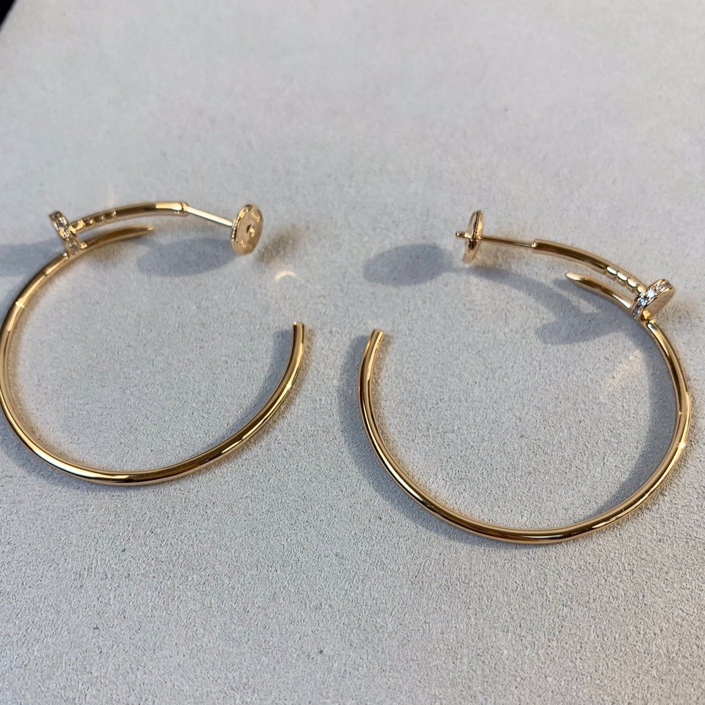 [Psychic Jewelrys]JUSTE EARRINGS GOLD DIAMONDS 1.8MM