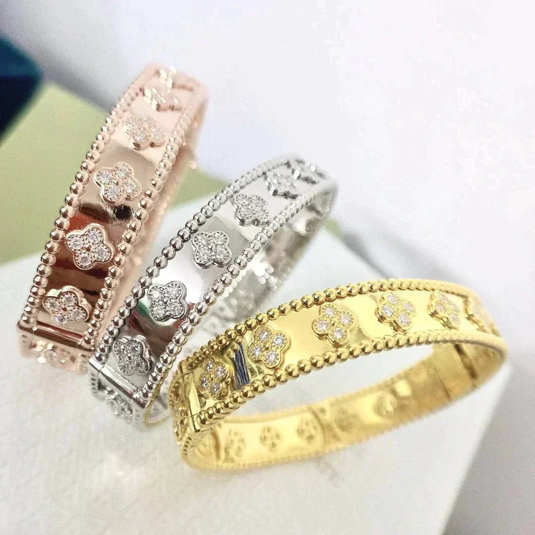 [Psychic Jewelrys]CLOVER BRACELET 8MM DIAMONDS