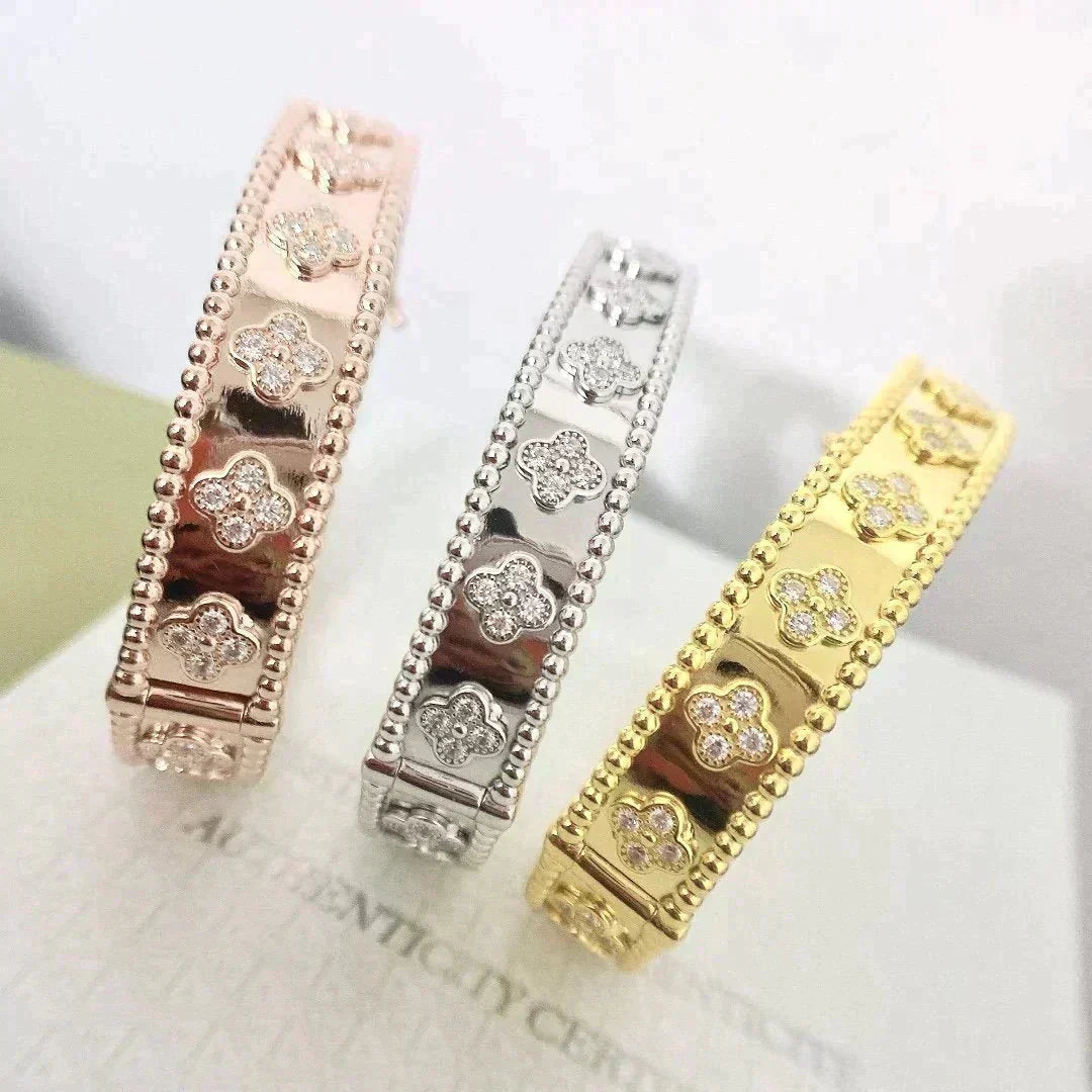 [Psychic Jewelrys]CLOVER BRACELET 8MM DIAMONDS