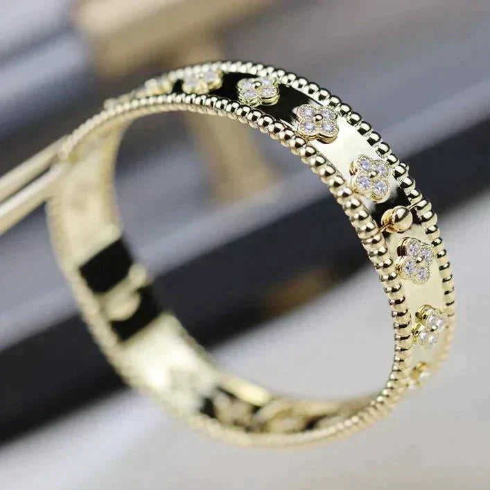 [Psychic Jewelrys]CLOVER BRACELET 8MM DIAMONDS
