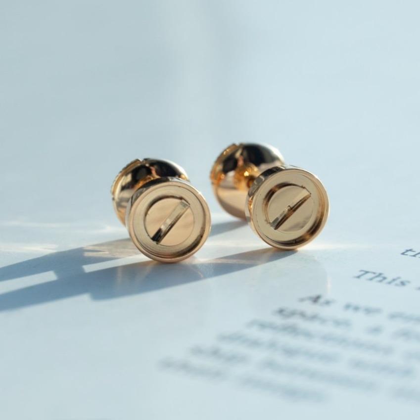 [Psychic Jewelrys]LOVE EARRINGS PINK GOLD 10MM