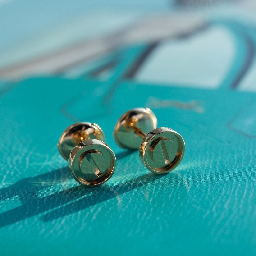 [Psychic Jewelrys]LOVE EARRINGS PINK GOLD 10MM
