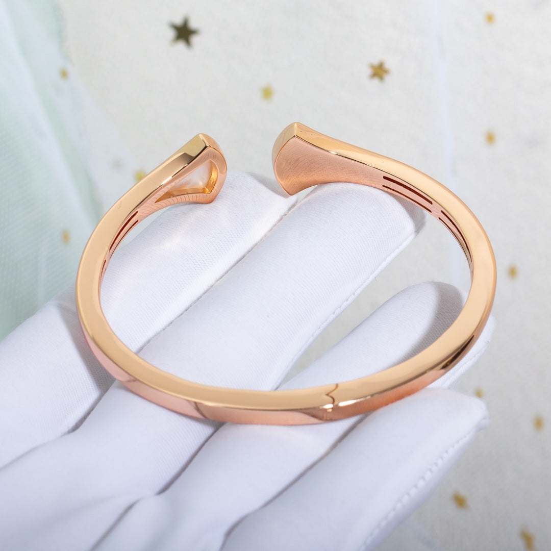 [Psychic Jewelrys]DREAM BRACELET OPEN PINK GOLD MOP DIAMOND