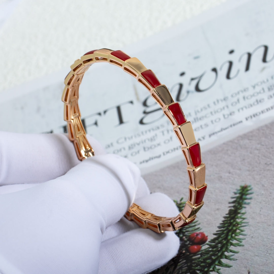 [Psychic Jewelrys]SERPENTI BRACELET PINK GOLD RUBELLITE