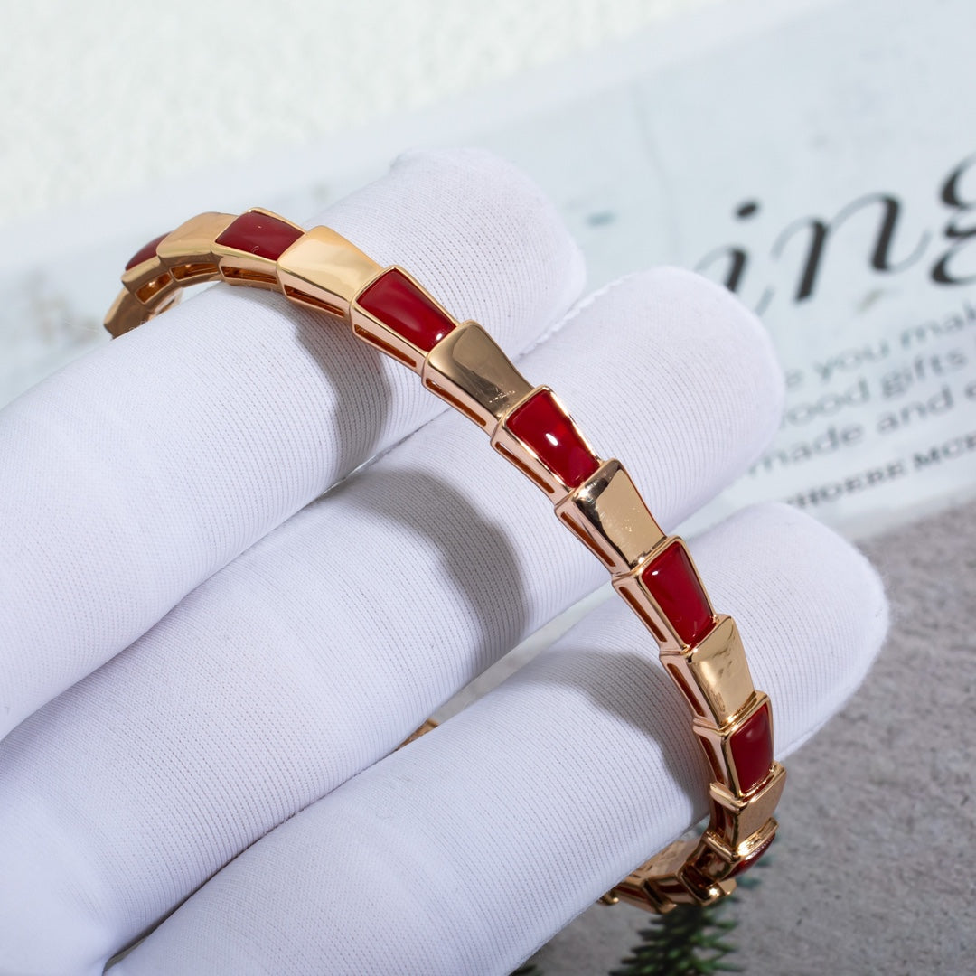 [Psychic Jewelrys]SERPENTI BRACELET PINK GOLD RUBELLITE