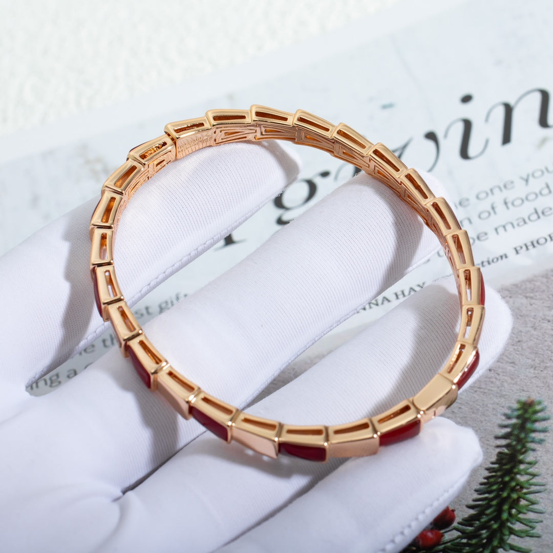 [Psychic Jewelrys]SERPENTI BRACELET PINK GOLD RUBELLITE
