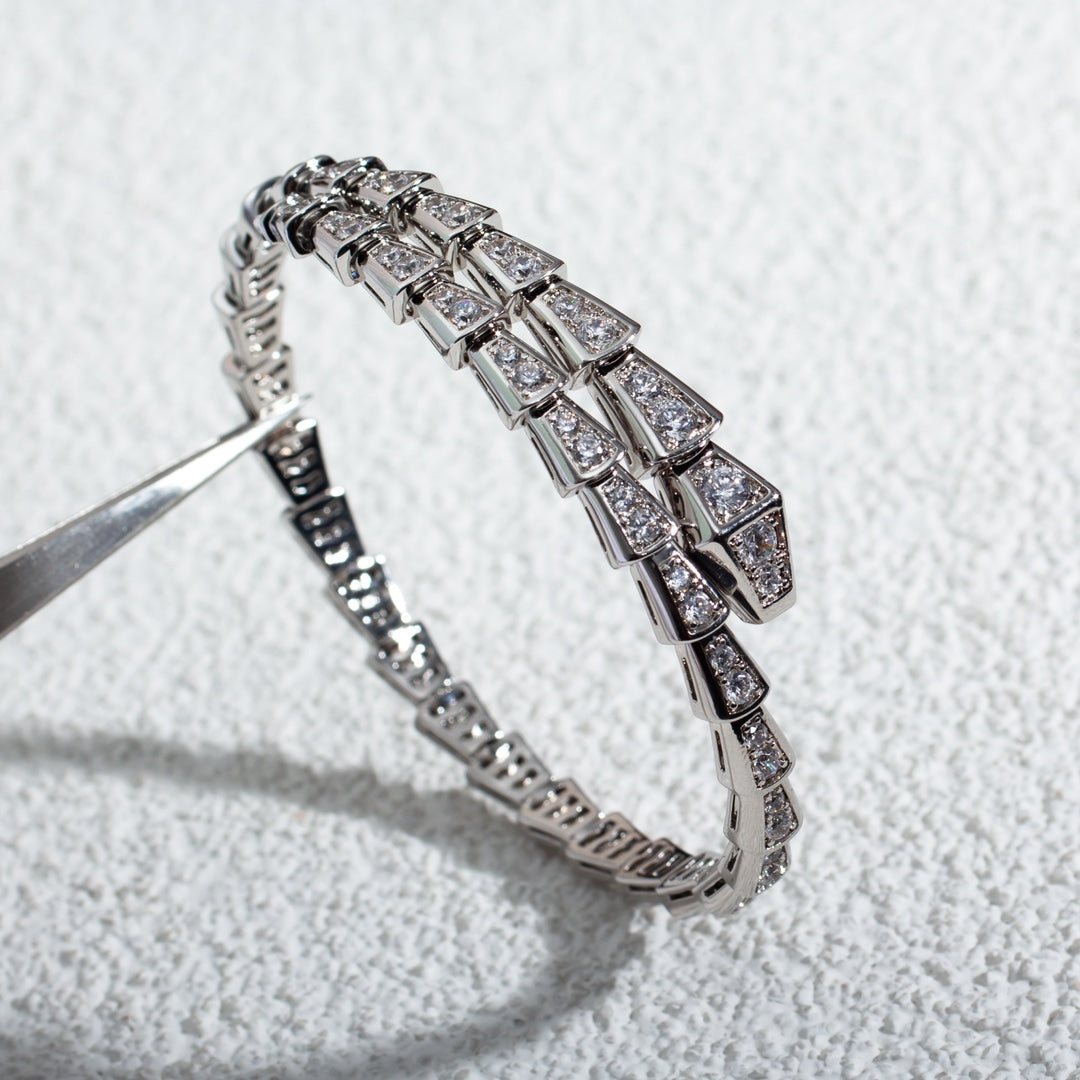 [Psychic Jewelrys]SERPENTI BRACELET 6MM SILVER DIAMOND