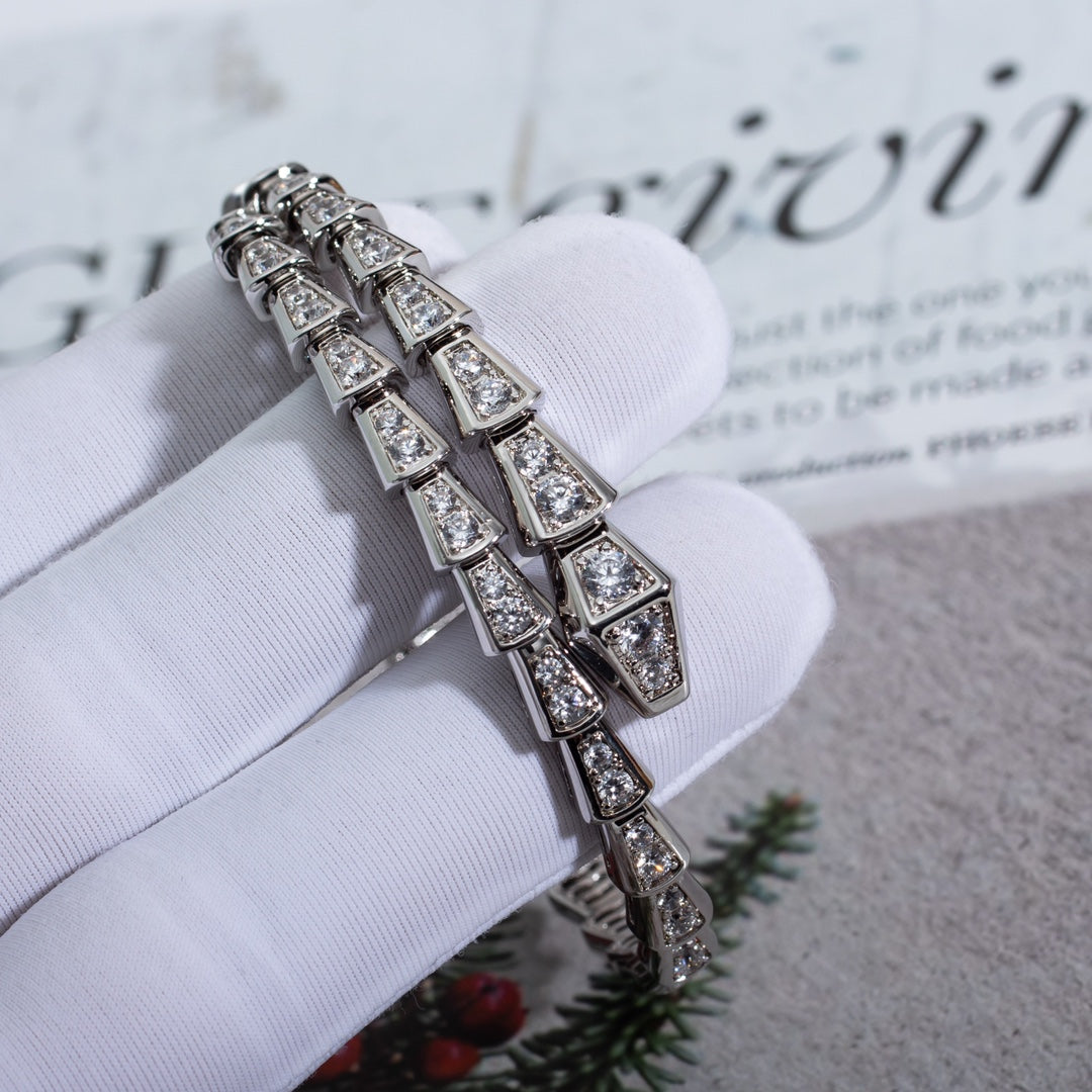 [Psychic Jewelrys]SERPENTI BRACELET 6MM SILVER DIAMOND
