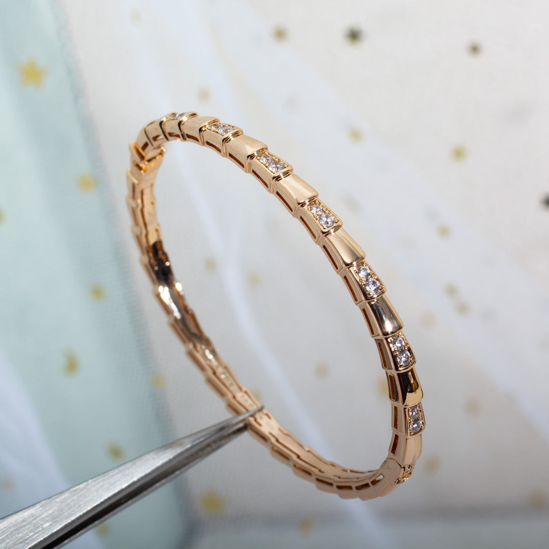 [Psychic Jewelrys]SERPENTI BRACELET PINK GOLD DIAMOND
